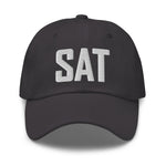 SAT Airport Code Embroidered Dad Hat San Antonia Texas