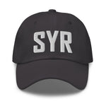 SYR Airport Code Hat Embroidered Hat Syracuse New York Dad Hat Travel Gift Baseball Cap Airbnb Host Gift Real Estate City Hats - CRE PYT