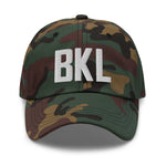 BKL Airport Code Embroidered Dad Hat Cleveland Ohio Lake Erie