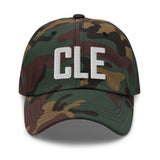 CLE Airport Code Embroidered Dad Hat Cleveland Ohio