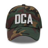 DCA Airport Code Embroidered Dad Hat Washington DC District of Columbia Arlington Virginia