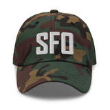 SFO Airport Code Embroidered Dad Hat San Francisco California