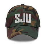 SJU Airport Code Embroidered Dad Hat San Juan Puerto Rico