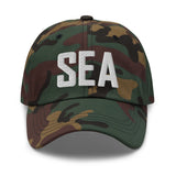 SEA Airport Code Embroidered Dad Hat Seattle Tacoma