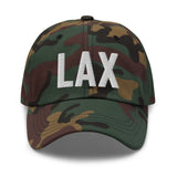 LAX Airport Code Embroidered Dad Hat Los Angeles California