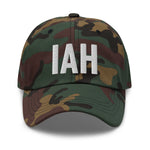 IAH Airport Code Embroidered Dad Hat Houston Texas