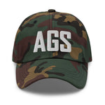 AGS Airport Code Augusta Georgia Golf Embroidered Dad Hat