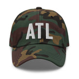 ATL Airport Code Embroidered Dad Hat Atlanta Georgia