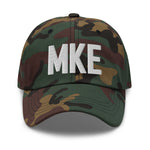 MKE Airport Code Embroidered Dad Hat Milwaukee Wisconsin