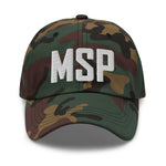 MSP Airport Code Embroidered Dad Hat Minneapolis Saint Paul Minnesota