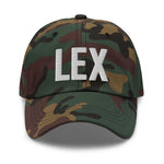 LEX Airport Code Hat Embroidered Hat Lexington Kentucky Dad Hat Travel Gift Baseball Cap Airbnb Host Gift Real Estate City Hats - CRE PYT