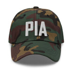 PIA Airport Code Hat Embroidered Hat Peoria Illinois Dad Hat Travel Gift Baseball Cap Airbnb Host Gift Real Estate City Hats - CRE PYT