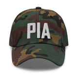 PIA Airport Code Hat Embroidered Hat Peoria Illinois Dad Hat Travel Gift Baseball Cap Airbnb Host Gift Real Estate City Hats - CRE PYT