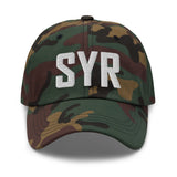 SYR Airport Code Hat Embroidered Hat Syracuse New York Dad Hat Travel Gift Baseball Cap Airbnb Host Gift Real Estate City Hats - CRE PYT