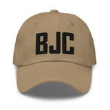 BJC Airport Code Embroidered Dad Hat Broomfield Colorado