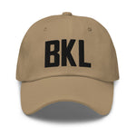 BKL Airport Code Embroidered Dad Hat Cleveland Ohio Lake Erie