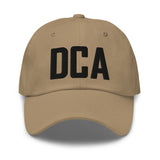 DCA Airport Code Embroidered Dad Hat Washington DC District of Columbia Arlington Virginia