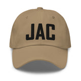 JAC Airport Code Embroidered Dad Hat Jackson Hole Wyoming Jackson WY