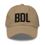 BDL Airport Code Embroidered Dad Hat New England Windsor Locks Connecticut Springfield Massachusetts