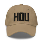 HOU Airport Code Embroidered Dad Hat Houston Texas