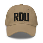 RDU Airport Code Embroidered Dad Hat Raleigh-Durham NC Morrisville North Carolina