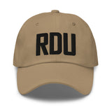 RDU Airport Code Embroidered Dad Hat Raleigh-Durham NC Morrisville North Carolina