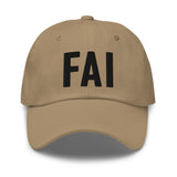 FAI Airport Code Embroidered Dad Hat Fairbanks Alaska