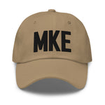 MKE Airport Code Embroidered Dad Hat Milwaukee Wisconsin