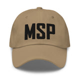 MSP Airport Code Embroidered Dad Hat Minneapolis Saint Paul Minnesota