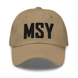 MSY Airport Code Embroidered Dad Hat New Orleans Louisiana