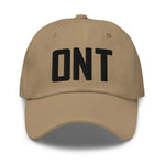 ONT Airport Code Embroidered Dad Hat Ontario California