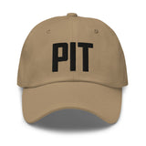 PIT Airport Code Embroidered Dad Hat Pittsburg Pennsylvania