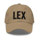 LEX Airport Code Hat Embroidered Hat Lexington Kentucky Dad Hat Travel Gift Baseball Cap Airbnb Host Gift Real Estate City Hats - CRE PYT