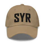 SYR Airport Code Hat Embroidered Hat Syracuse New York Dad Hat Travel Gift Baseball Cap Airbnb Host Gift Real Estate City Hats - CRE PYT