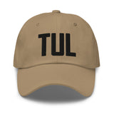 TUL Airport Code Hat Embroidered Hat Tulsa Oklahoma Dad Hat Travel Gift Baseball Cap Airbnb Host Gift Real Estate City Hats - CRE PYT