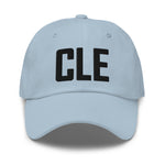 CLE Airport Code Embroidered Dad Hat Cleveland Ohio