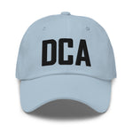 DCA Airport Code Embroidered Dad Hat Washington DC District of Columbia Arlington Virginia