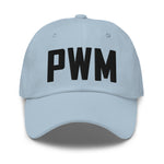 PWM Airport Code Embroidered Dad Hat Portland Maine Hat