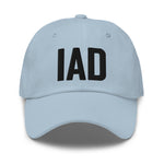 IAD Airport Code Embroidered Dad Hat District of Columbia Washington DC Dulles Virginia