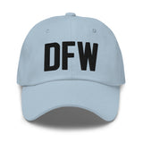 DFW Airport Code Embroidered Dad Hat Dallas Fort Worth Texas