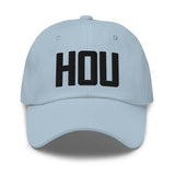 HOU Airport Code Embroidered Dad Hat Houston Texas