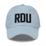 RDU Airport Code Embroidered Dad Hat Raleigh-Durham NC Morrisville North Carolina