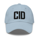 CID Airport Code Embroidered Dad Hat Cedar Rapids Iowa