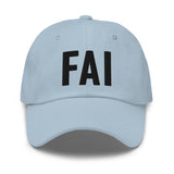 FAI Airport Code Embroidered Dad Hat Fairbanks Alaska