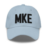 MKE Airport Code Embroidered Dad Hat Milwaukee Wisconsin