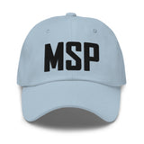 MSP Airport Code Embroidered Dad Hat Minneapolis Saint Paul Minnesota