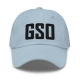 GSO Airport Code Hat Embroidered Hat Greensboro North Carolina Dad Hat Travel Gift Baseball Cap Airbnb Host Gift Real Estate City Hats - CRE PYT