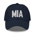 MIA Airport Code Embroidered Dad Hat Miami Florida