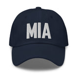 MIA Airport Code Embroidered Dad Hat Miami Florida