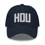 HOU Airport Code Embroidered Dad Hat Houston Texas